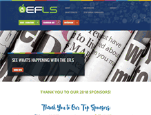 Tablet Screenshot of efls.org